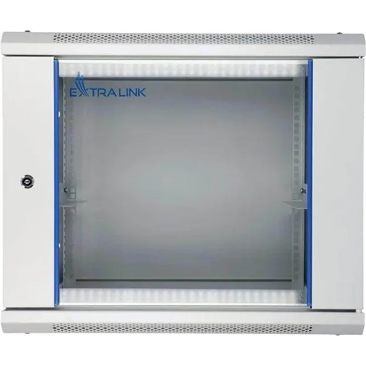 Extralink EX.8574 - 9U - Wandmontage Rack Cabinet, 600x450 mm, grau, 19 Zoll