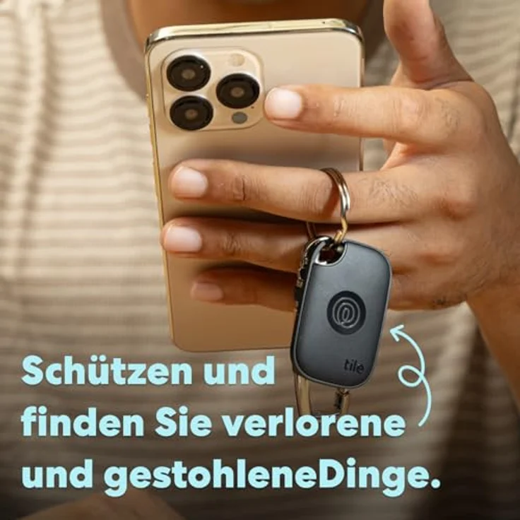 Tile by Life360 Pro (2024) Bluetooth-Tracker, Schlüssel- und Gegenstandsfinder - iOS & Android-kompatibel, Schwarz – Bild 2