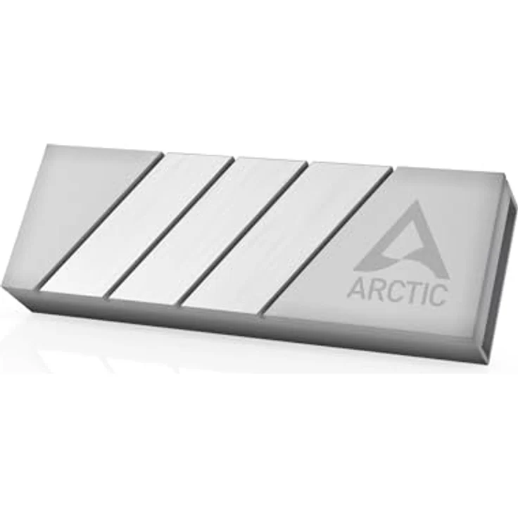 Arctic M2 Pro, M.2 SSD-Kühler mit Kühlkörper/Radiator, Silber, 24,2 mm x 73 mm x 10,5 mm – Bild 1