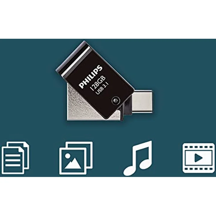 Philips 2-in-1 USB-Stick 128GB, USB3.1 - USB-C – Bild 4