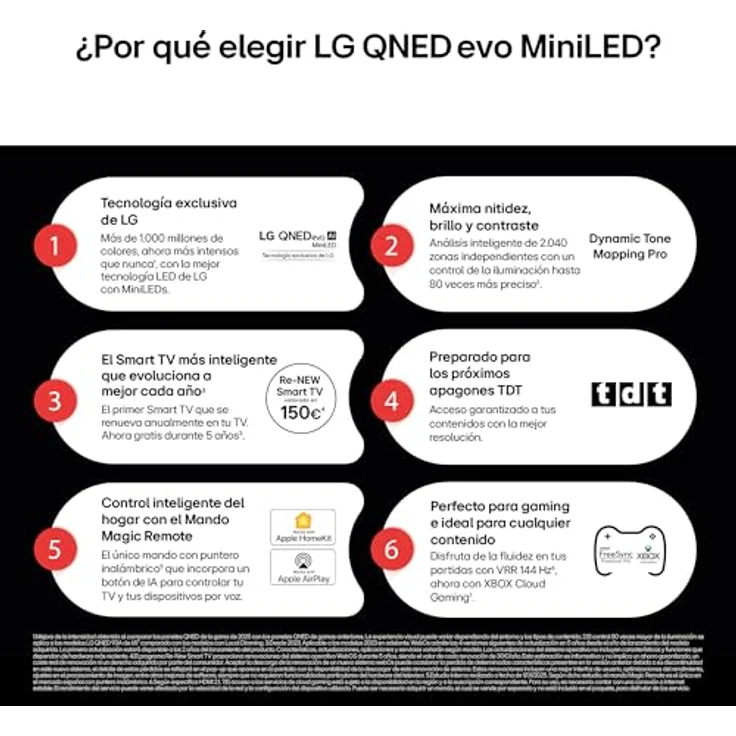 LG TV evo AI (2025) 55" QNED MiniLED, 4K HDR, Smart TV - 55QNED92A6A – Bild 4