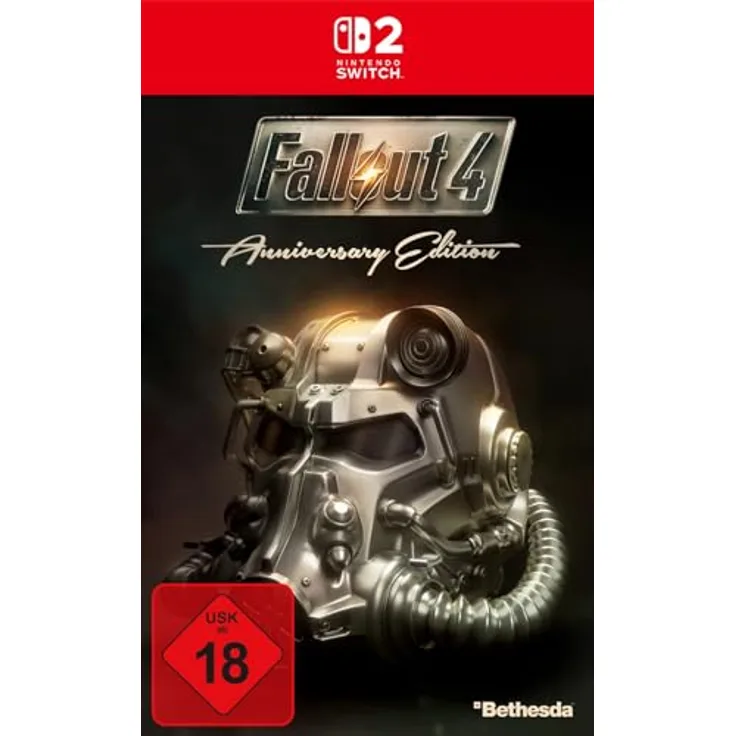 BETHESDA Fallout 4 Anniversary Edition - Open-World-RPG mit Basisspiel, 6 Erweiterungen und 150+ Creation Club Gegenständen, Downloadcode für Nintendo Switch 2