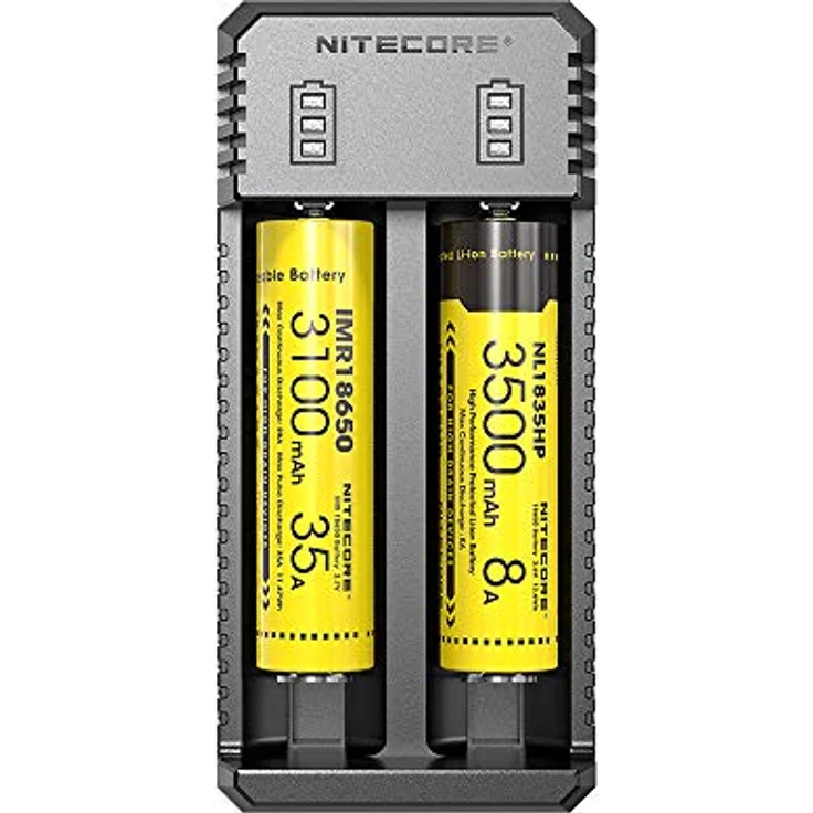 Nitecore UI2 Akku Ladegerät mit USB-C, Zweischachtlader für Akkubatterien, Aufladestation für Camping und Outdoor, schwarz – Bild 2