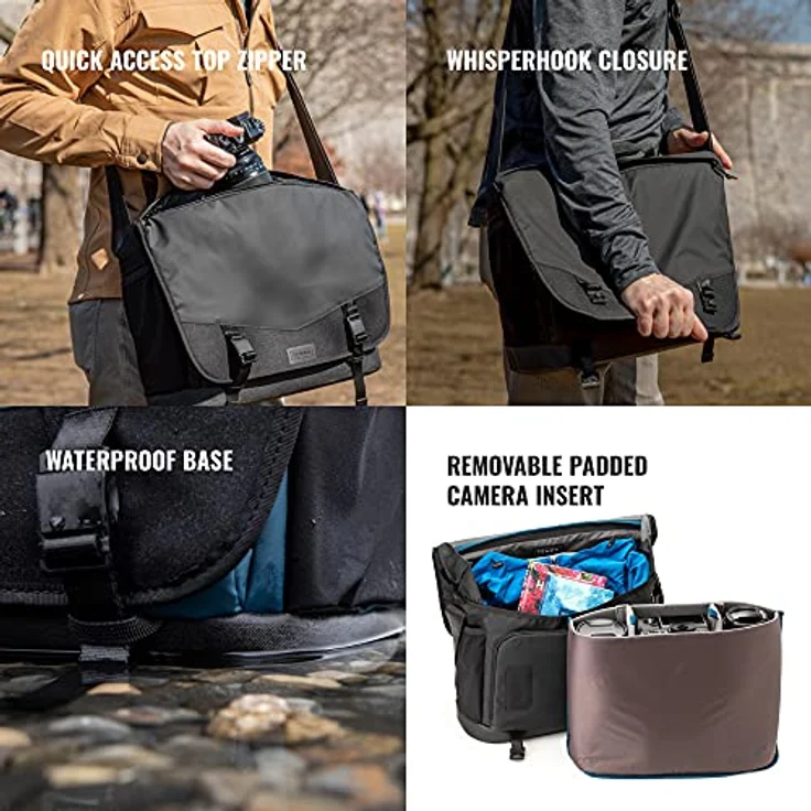 Tenba DNA 16 Slim Messenger Bag - Schwarz – Bild 3