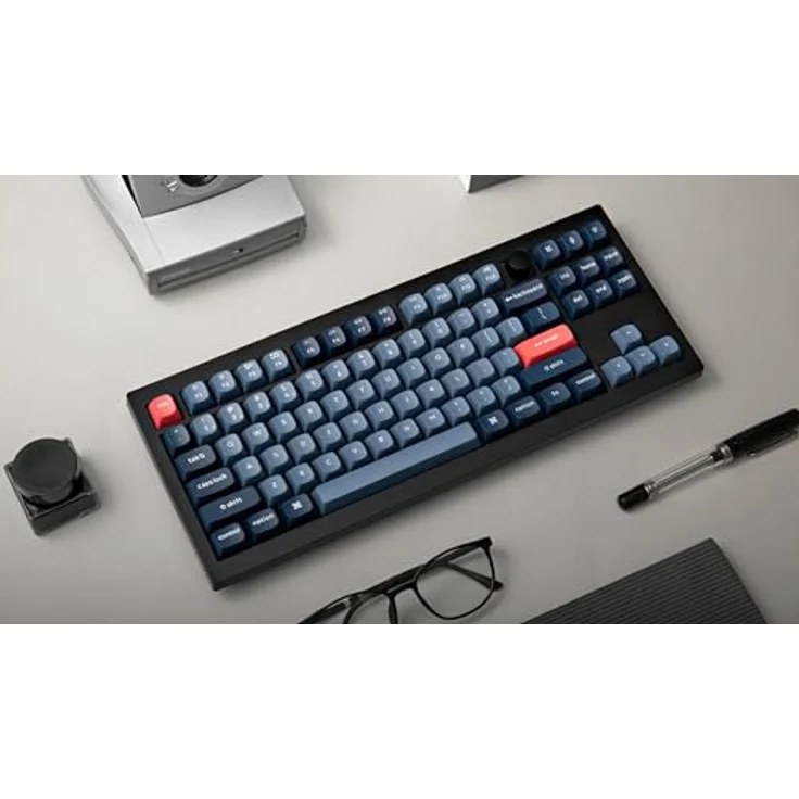 Keychron V3 Max TKL Custom Wireless Mechanische Tastatur, 2.4 GHz/Bluetooth/USB-C 3-Mode RGB, QMK/VIA Programmierbare Makros, Hot-Swap PBT Tastenkappen Gateron Jupiter Red – Bild 3