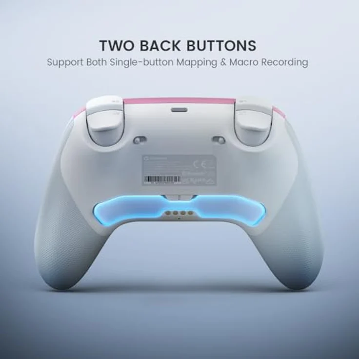 GameSir Super Nova, Multiplattform-Bluetooth-Controller mit Ladestation für Nintendo, Schlagsahne Rosa – Bild 8
