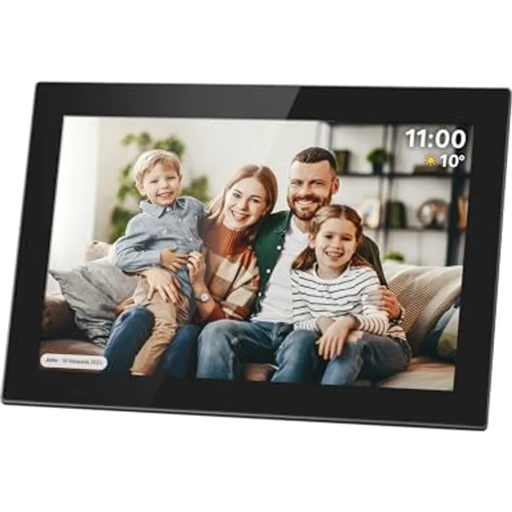 Kruger&Matz KM1100 FRAMEO, Digitaler Bilderrahmen 10,1" Wi-Fi mit 16 GB Speicher, interaktiven Funktionen und hochwertigem Panel