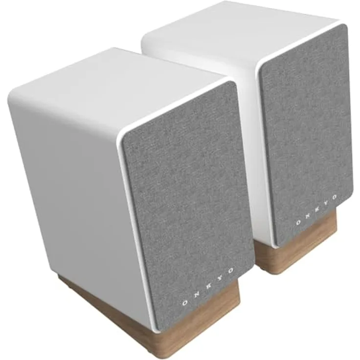 Onkyo Creator Series GX-30ARC, Regal-Lautsprecher in Weiß mit 4" Woofer, HDMI ARC, USB-C, Bluetooth 5.3 und bi-amplifiziertem Sound