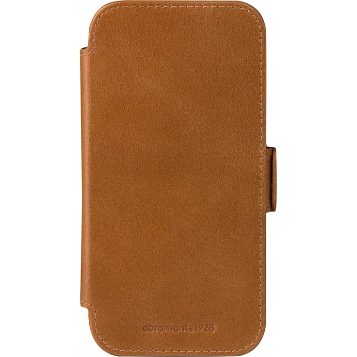 dbramante1928 Book Cover Copenhagen für iPhone 17, Smartphone Hülle aus recyceltem Material in Beige, mit Zusatzfächern für Karten
