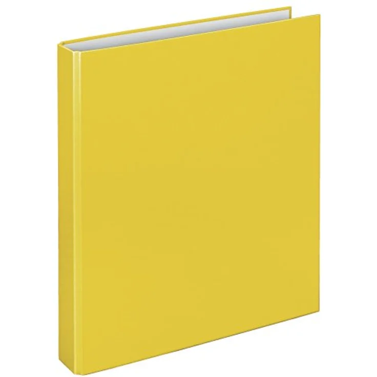 VELOFLEX Präsentationsordner Ringbuch Basic A4, PP kaschiert, 4-D-Ring-Mechanik, Füllhöhe 25 mm, gelb – Bild 2