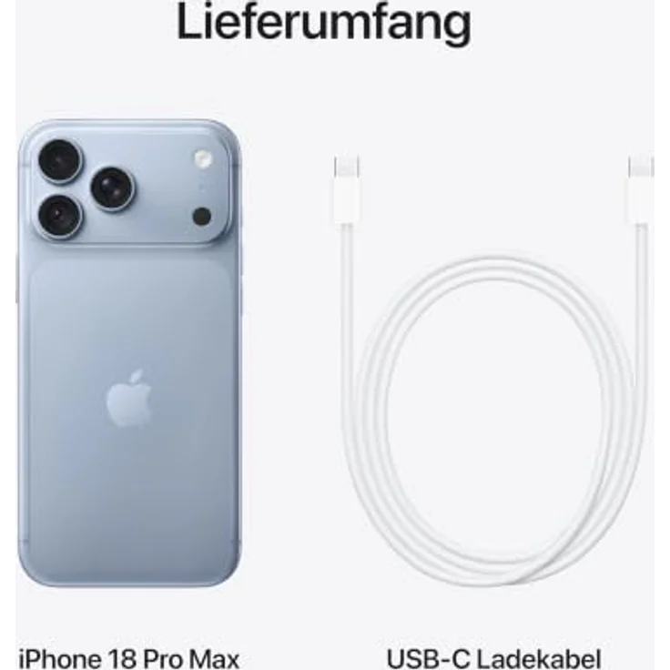Apple iPhone 18 Pro Max 5G Smartphone (6,9 Zoll) OLED-Display, 256 GB interner Speicher, iOS 27, Blau – Bild 10