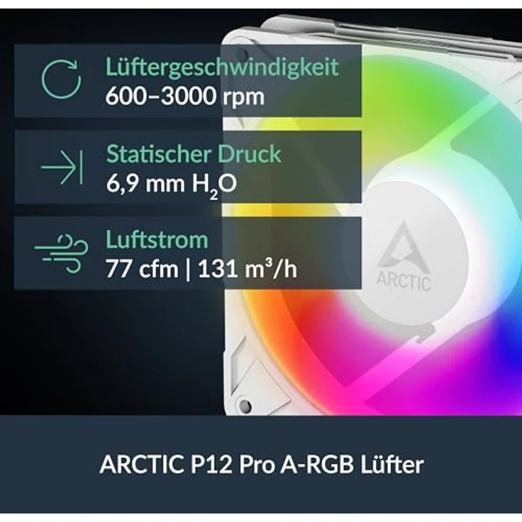 ARCTIC Liquid Freezer III Pro 360 A-RGB - Wasserkühlung PC, AIO CPU Wasserkühler, 3x120 mm, 38 mm Radiator, PWM-Pumpe, VRM-Lüfter, AMD AM5/AM4, Intel LGA1851/1700 Contact Frame - Weiß – Bild 3