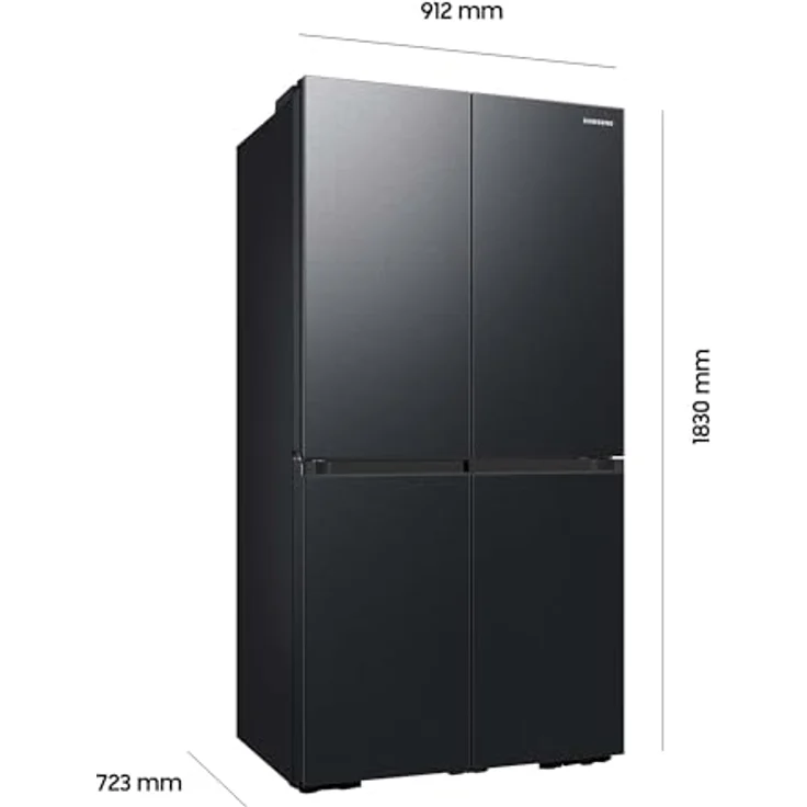 Samsung 4-Türen French Door mit Beverage Center und Dual Ice Maker, 636 L Premium Black Steel – Bild 2