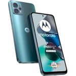 Motorola Moto g23 Smartphone (6,53"-HD+-Display, 50-MP-Kamera, 8/128 GB, 5000 mAh, Anroid 13) Steel Blue inkl. Schutzcover + KFZ-Adapter 