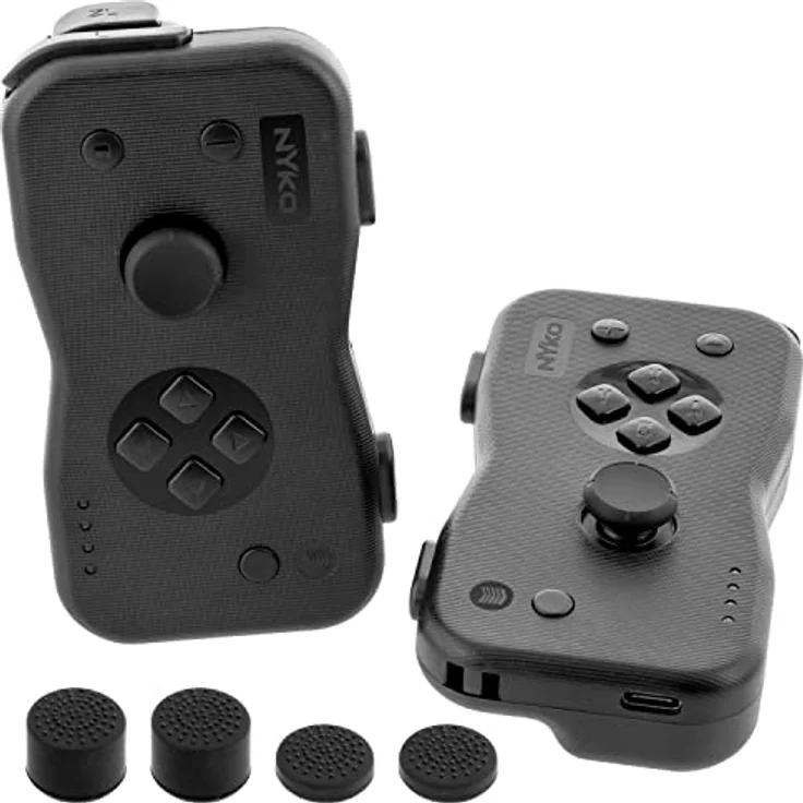 Nyko Dualies (Switch), Gaming Controller, Schwarz, mit präziser Bewegungssteuerung, Rumble-Feedback und programmierbarer Turbo-Taste – Bild 1