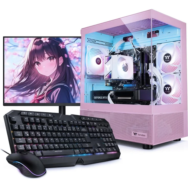Kiebel Zindarella V, Gaming-PC mit GeForce RTX 5060, 1000 GB SSD, 32 GB RAM, pink