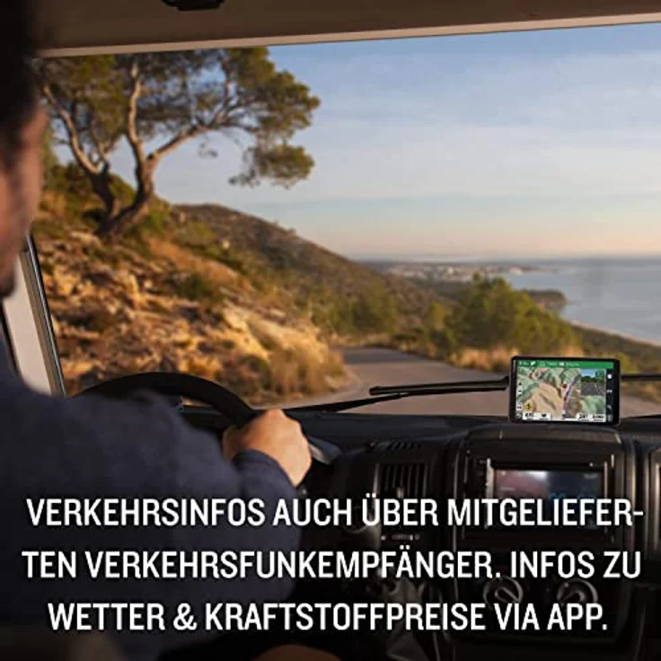 Garmin CamperCam 795 EU MT-D, 7 Zoll GPS-Navigationsgerät mit integrierter DashCam, fahrzeugspezifischer Routenführung und Europakarten – Bild 5