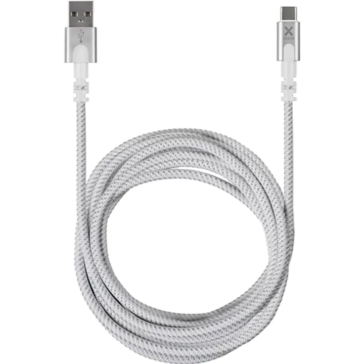 Xtorm Original USB-auf-USB-C-Kabel, 3-Meter-Schnellladekabel mit 480 Mbps Datenübertragung, weiß