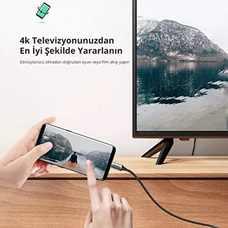 UGREEN Type-C auf HDMI Konverter Kabel 1.5 Meter – Bild 2