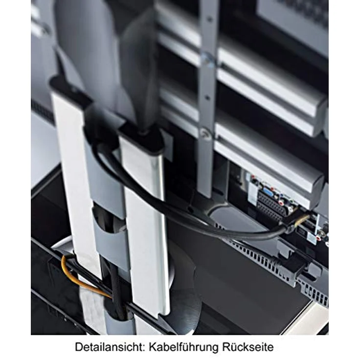 VCM TV-Standfuß Tischfuß TV Fernseh Aufsatz Fuß Erhöhung schwenkbar drehbar schwarzglas-Mattglas ''Windoxa Mini'' – Bild 5