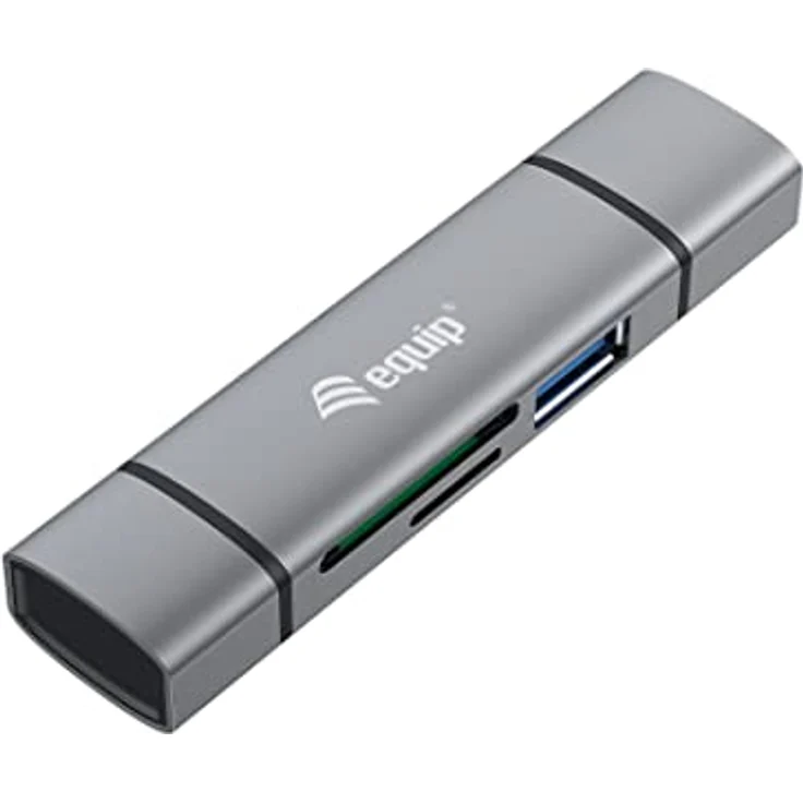 Equip Kartenleser USB 3.0 HUB OTG SB-C & USB-A SD/MicroSD – Bild 3