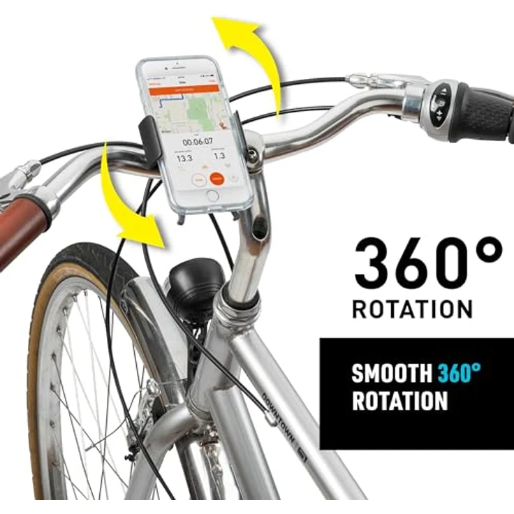 NITE Ize Squeeze Handyhalterung Fahrrad, für Handys bis 93mm Breite, drehbare Basis für Quer- und Hochformat – Bild 7