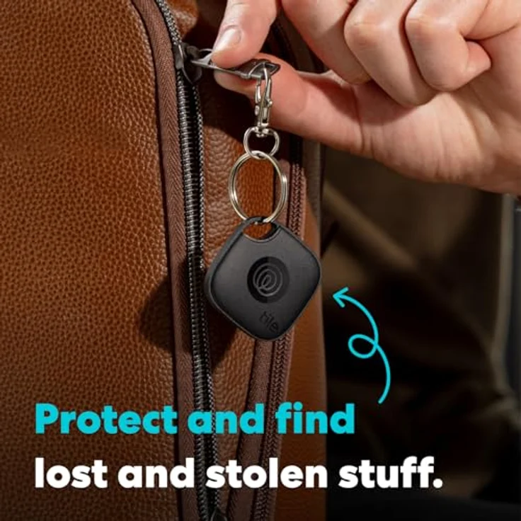 Tile by Life360 Mate (2024) – Bluetooth-Tracker, Schlüssel- und Gegenstandsfinder, 4er-Pack (Schwarz) – Bild 2