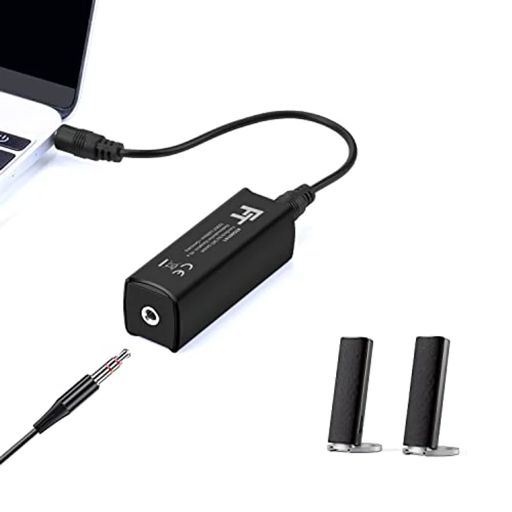 FeinTech ATG00101 Audio Masse-Trennglied Mantelstrom-Filter, 3,5 mm Klinke beseitigt Brummen schwarz – Bild 5