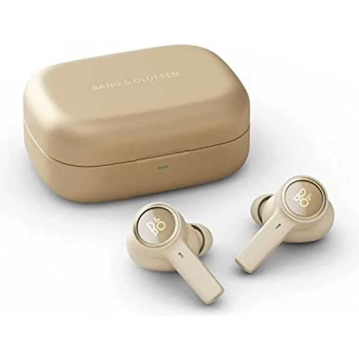 Bang & Olufsen Beoplay EX - Kabelloser Bluetooth Noise Cancelling In-Ear Kopfhörer, 6 Mikrofone, 28 Stdn Akkulaufzeit, Wasserdichte Kopfhörer für Arbeit, Sport, Freizeit + USB-C, Ladebox - Gold Tone – Bild 1