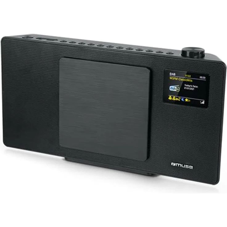 MUSE M-65 DBT Kompakt-System DAB+ - CD-Player - Bluetooth - AUX, USB 2X RCA Buchsen, Wandmontage, 2x20W, Schwarz – Bild 1