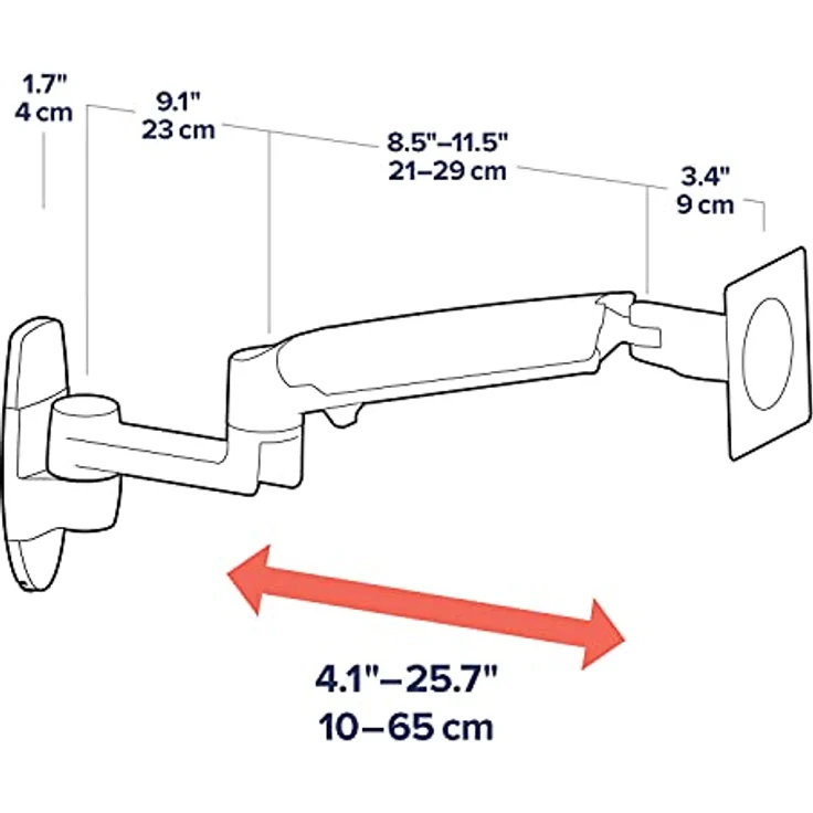Ergotron LX Wall Mount LCD Arm Bright White – Bild 5