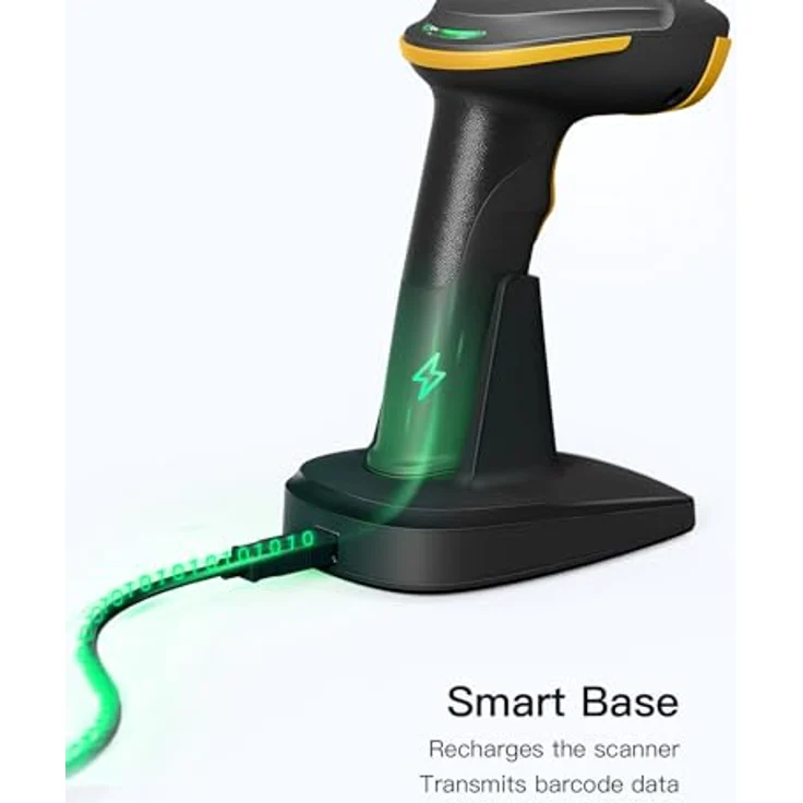 Inateck BCST-54, 2D Kabelloser Barcode Scanner mit Bluetooth 5.0, 3 Verbindungs-Modi und Bildschirm-Scannen, schwarz – Bild 5