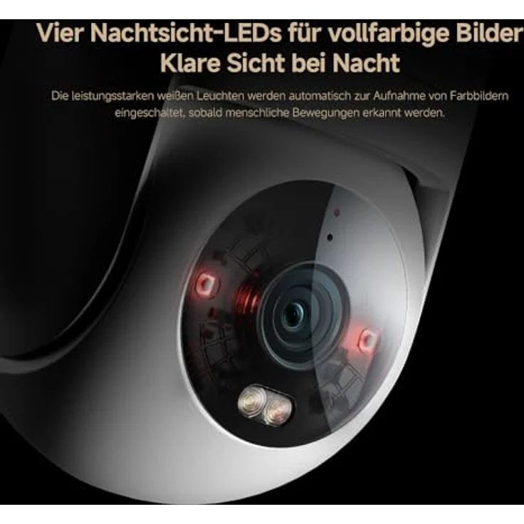 XIAOMI Smart Camera CW300 (CW300), IP-Sicherheitskamera mit 2560 x 1440 Pixeln, Nachtsicht und 2-Wege-Audiosystem – Bild 5