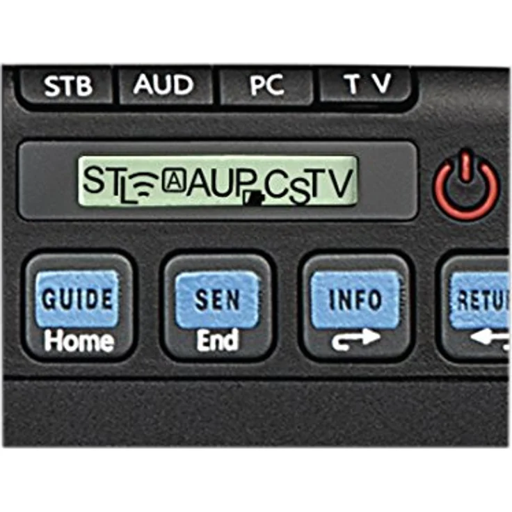 Thomson Funk-Tastatur für Sony Smart-TV mit 4in1 Universal-Fernbedienung (für TV-STB-Audio-PC, inkl. Touchpad-Maus, QWERTZ, beleuchtet, Multimedia-Tasten, lernfähig, wireless, 2,4GHz) schwarz – Bild 5