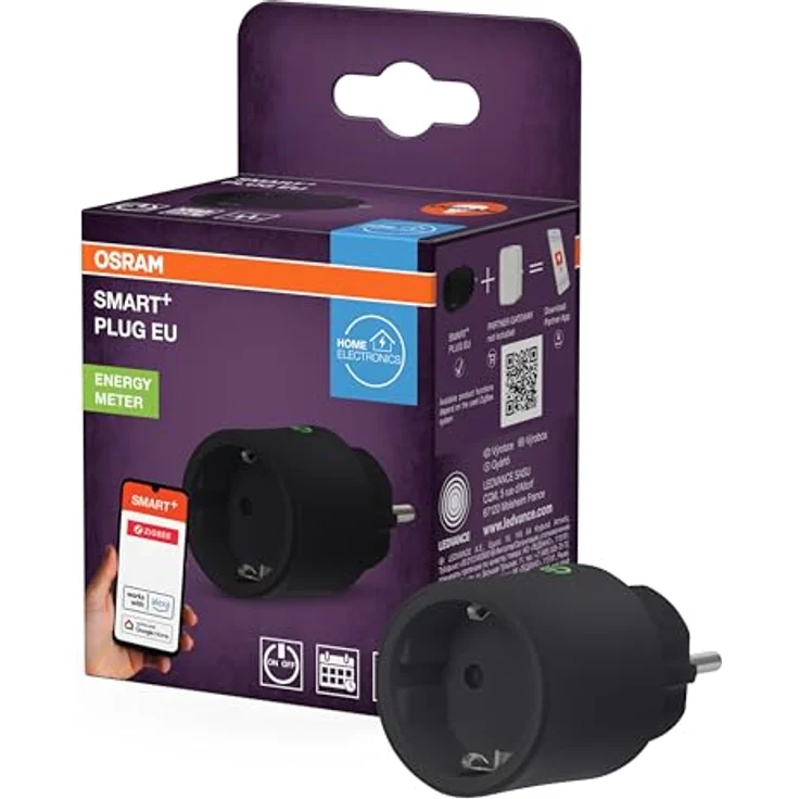 Osram Smart Plug, HOMELIGHTING Smart+ Funk-Steckdose mit ZigBee-Technologie, Energieverbrauchskontrolle und Sprachsteuerung – Bild 2