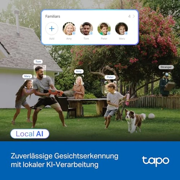 Tapo C560WS, 4K 360° WLAN-Überwachungskamera für außen, Wi-Fi 6 Dual-Band, Farbnachtsicht, KI-Erkennung, Smart Tracking, Licht- & Ton-Alarm, Zwei-Wege-Audio, bis zu 512 GB MicroSD-Speicher – Bild 5