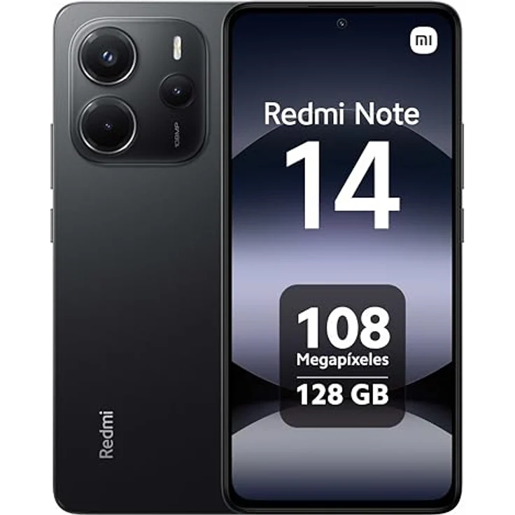 Xiaomi Redmi Note 14 4G Smartphone, 6 GB RAM 128 GB, 6,67 Zoll AMOLED Display, 120 Hz, 108 MP Kamera, Midnight Black – Bild 1