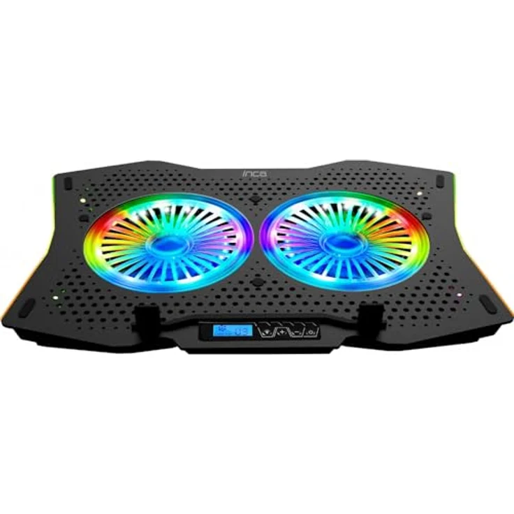 Inca ARRAX II 2X RGB Fan, LCD Control Panel, Luftkühlung für 10-18NTB Laptops – Bild 2