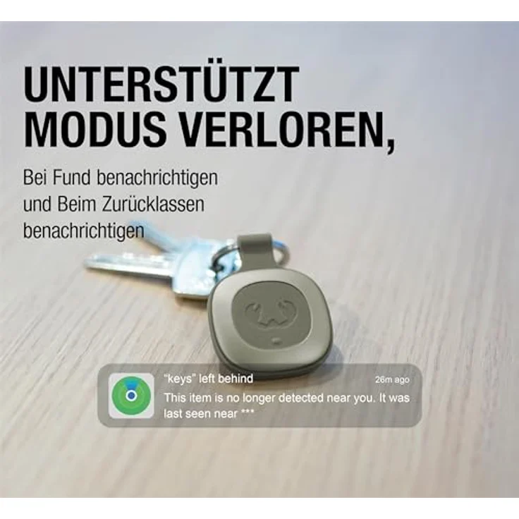 Fresh 'n Rebel Smart Finder, Schlüsselfinder mit Lautsprecher, IP67 staub- und wasserdicht, kompatibel mit Apple Wo Ist? (iOS), 3-Pack (DL/BR/SG) – Bild 4