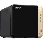 Qnap TS-464-4G NAS & Speicherserver Tower Eingebauter Ethernet-Anschluss Schwarz - Preisvergleich
