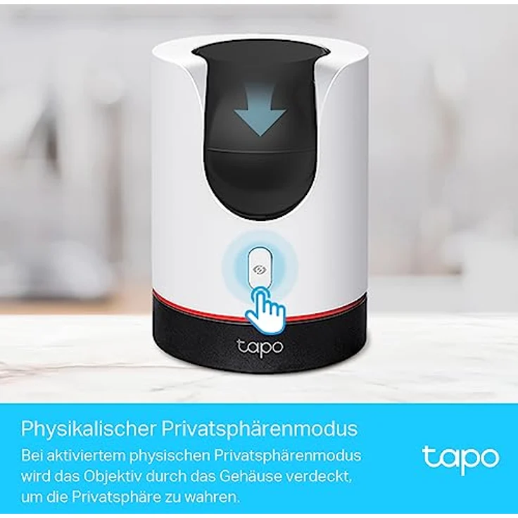 Tapo TP-Link C225 360°-WLAN-Überwachungskamera, 2K Auflösung, Physischer Privatsphärenmodus, Starlight-Sensor, Intelligente AI-Erkennung und -Benachrichtigung,kompatibel mit Alexa&Google Assistant – Bild 4