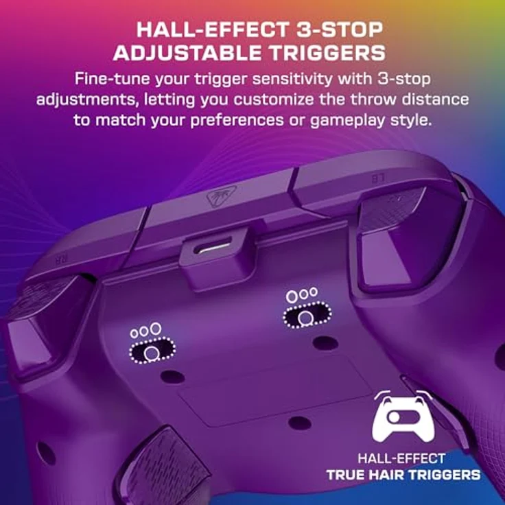 Turtle Beach Afterglow Wave Wired Controller · XB · Violett, Gaming Controller für Xbox Series X/S, Xbox One S und PC mit RGB-Beleuchtung, programmierbaren Tasten und ergonomischem Design – Bild 2