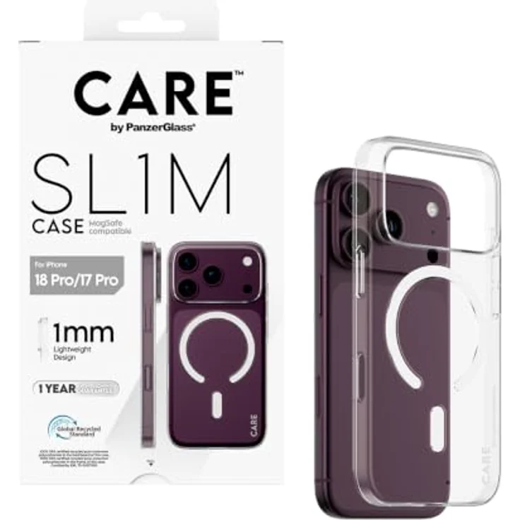 CARE by PanzerGlass SL1M Case Transparent mit MagSafe für Apple iPhone 18 Pro | 17 Pro, schützende Handyhülle mit Fall- und Kratzschutz – Bild 5