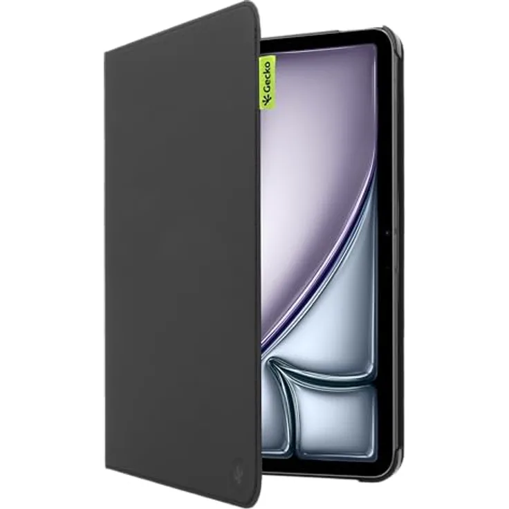 Gecko Covers Tablet Hülle aus Kaktusschale für iPad 2025 (11th Gen) / iPad 2022 (10th Gen), mit Schlaf/Wach Funktion, schwarz - wasserabweisend