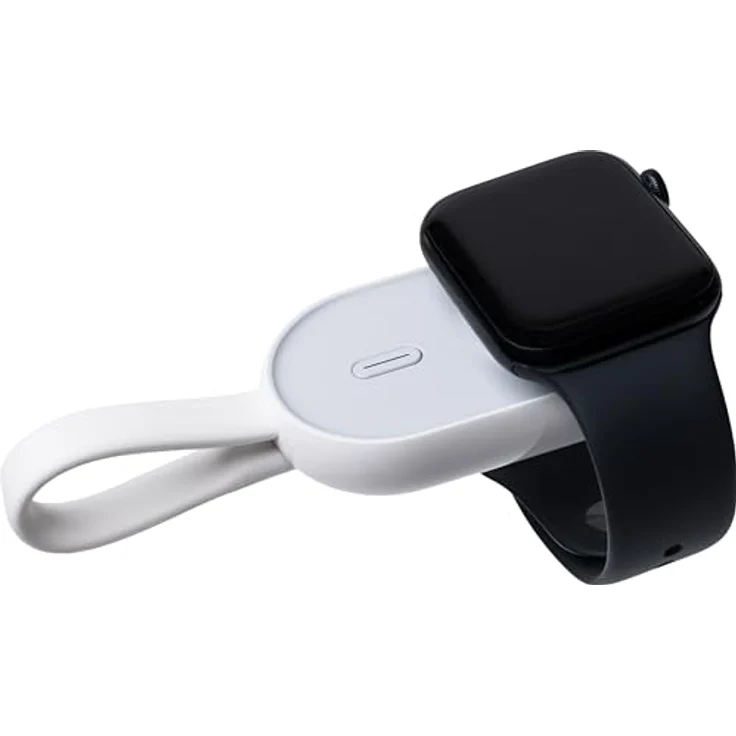 TELLUR Reiseladegerät Powerbank 1200 mAh für Apple Watch, kabellos, kompatibel mit Ultra 1/2, 9, 8, SE, 7, 6, 5, 4, 3, 2, 1, USB-C, Pass Through, Schlüsselanhänger – Bild 5