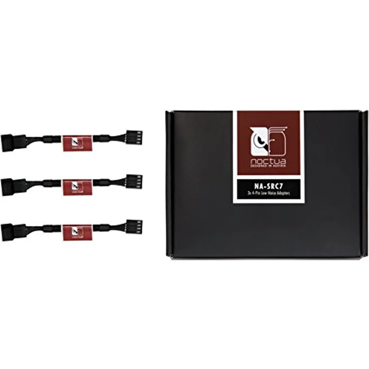 Noctua NA-SRC7, 4-Pin Low-Noise-Adapterkabel (Schwarz)
