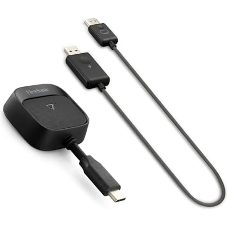 ViewSonic WPD-900 Wireless Screen Casting Kit, Wi-Fi 5 (802.11ac), USB Typ C, schwarz – Bild 1