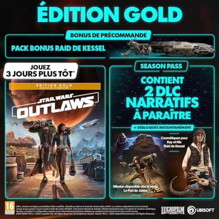 Ubisoft Star Wars Outlaws Edition Gold Xbox Series X, mehrfarbig, Videospiel – Bild 2