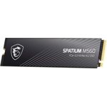 MSI SPATIUM M560 2 TB PCIe 5.0 NVMe M.2 SSD, bis zu 10.300 MB/s Leserate, 8.700 MB/s Schreibrate