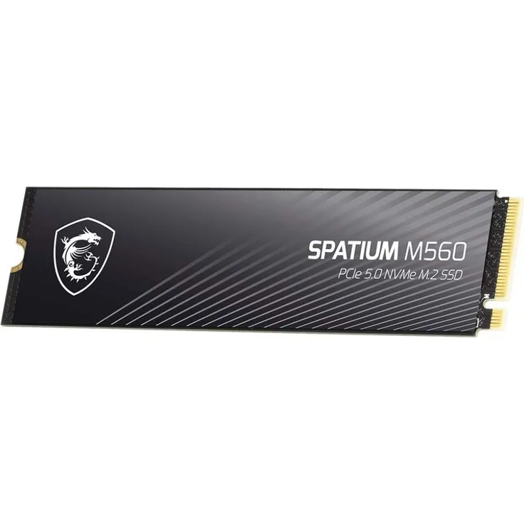 MSI SPATIUM M560 2 TB PCIe 5.0 NVMe M.2 SSD, bis zu 10.300 MB/s Leserate, 8.700 MB/s Schreibrate